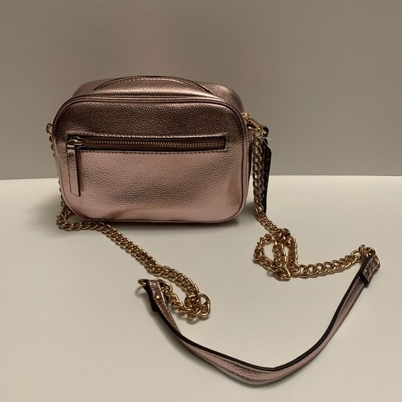 INC Glam Metallic Quilted Camera Crossbody - Picture 1 of 9